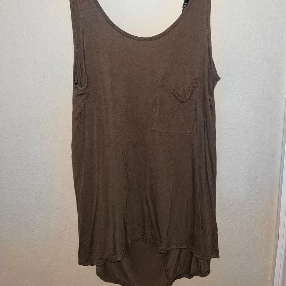 Forever 21 dark green tank top
